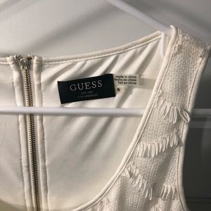 Off white fringe dress, sleeve less. Never worn.